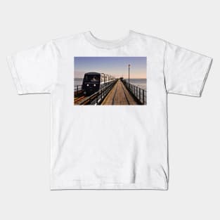 Southend on Sea Pier and Train Essex Kids T-Shirt